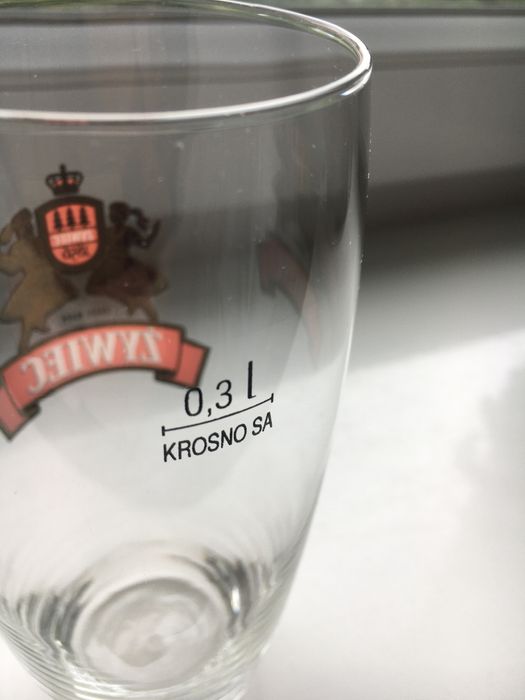 Pokale ŻYWIEC / KROSNO S.A / 0,33 / Nowe / Szklanki do piwa 1996 r