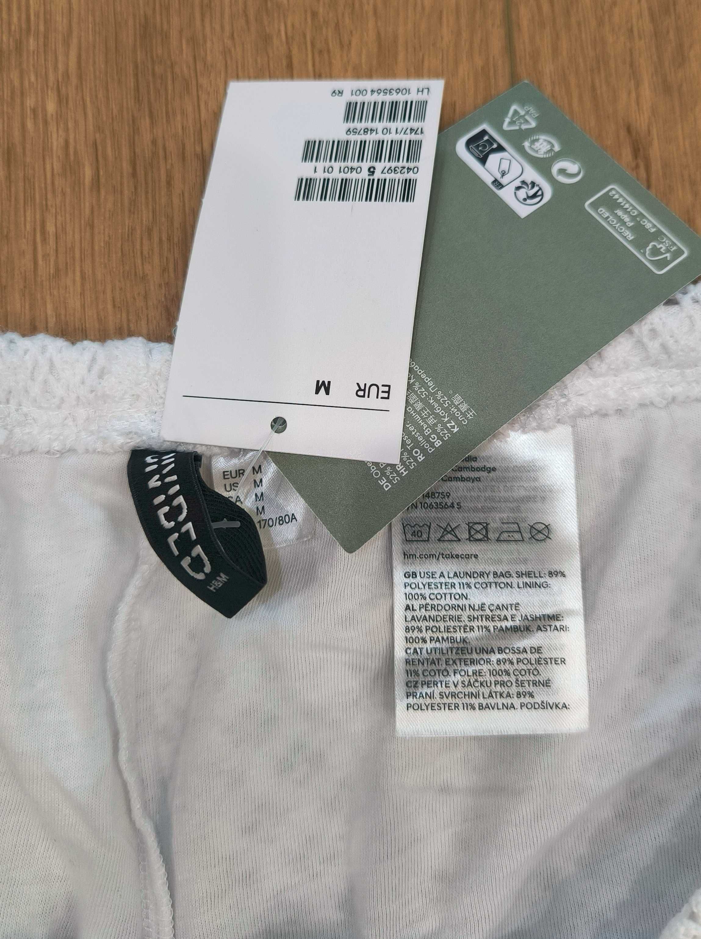Nowe białe ażurowe spodnie H&M, roz. 38/40/42