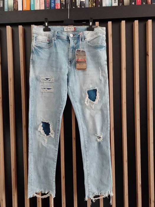 Alcott spodnie jeansowe z dziurami stretch M/L (50), nowe