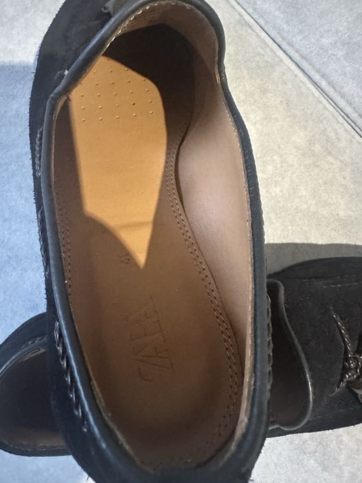 Loafersy zamszowe Zara