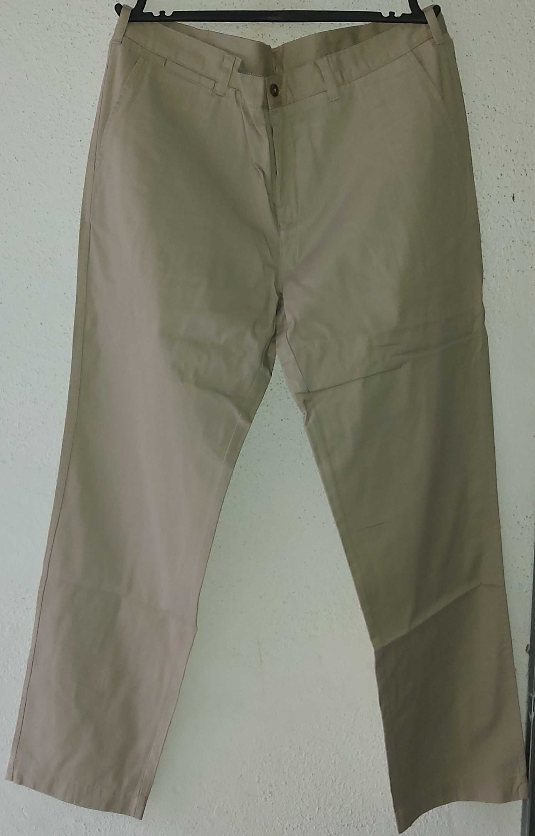 Calças Chino Mr. Blue - Meia Estação Liso, tamanho 48, Novas