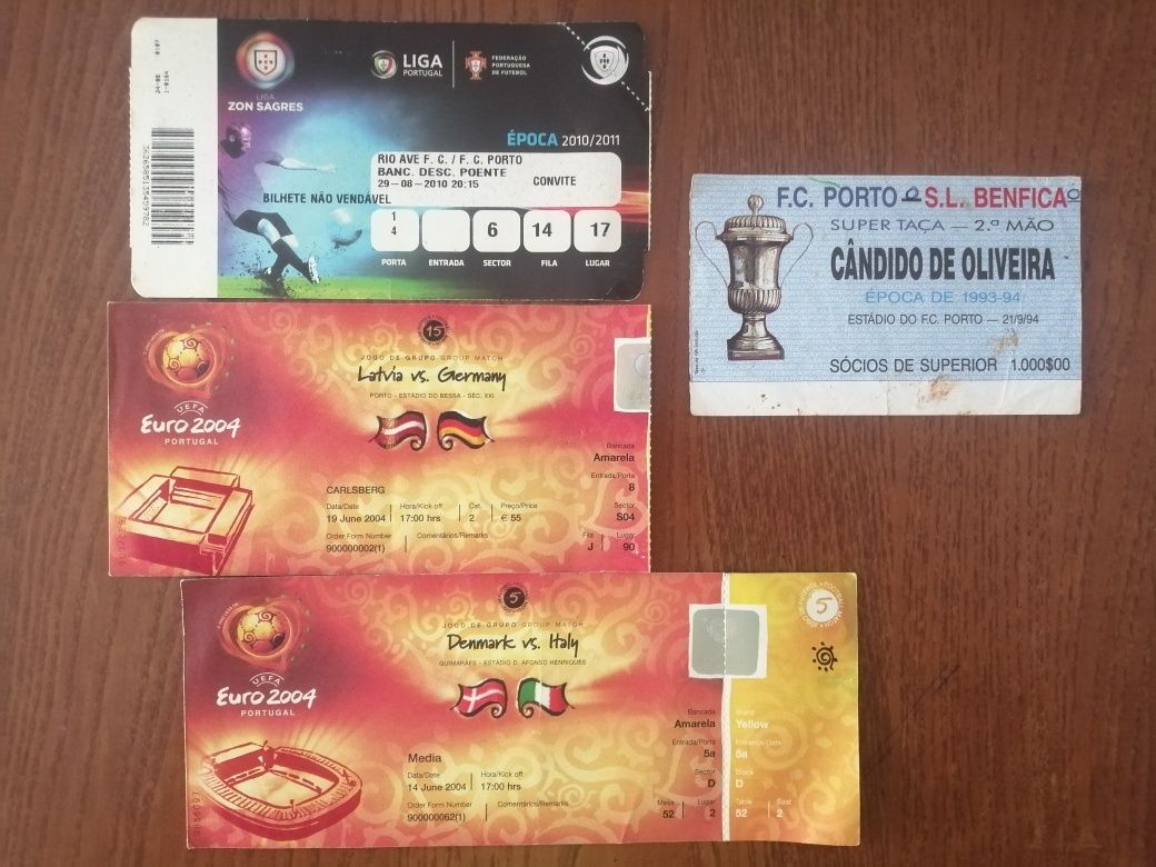 Bilhetes desportivos para colecionadores