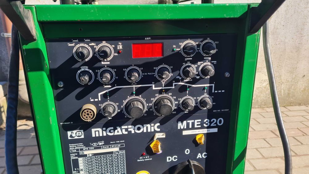 Spawarka TIG AC DC MMA MIGATRONIC MTE 320 + Chłodzenie , do Aluminium