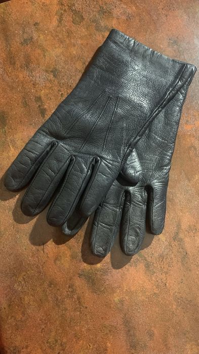 Кашемировый шарф. Кожаные перчатки р. М, L