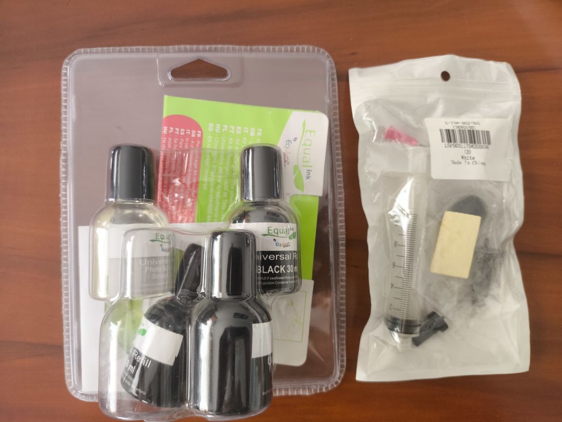 Kit tinta enchimento de tinteiros impressora + acessórios