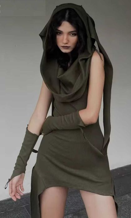 Sukienka / tunika bajeczna khaki 36/S