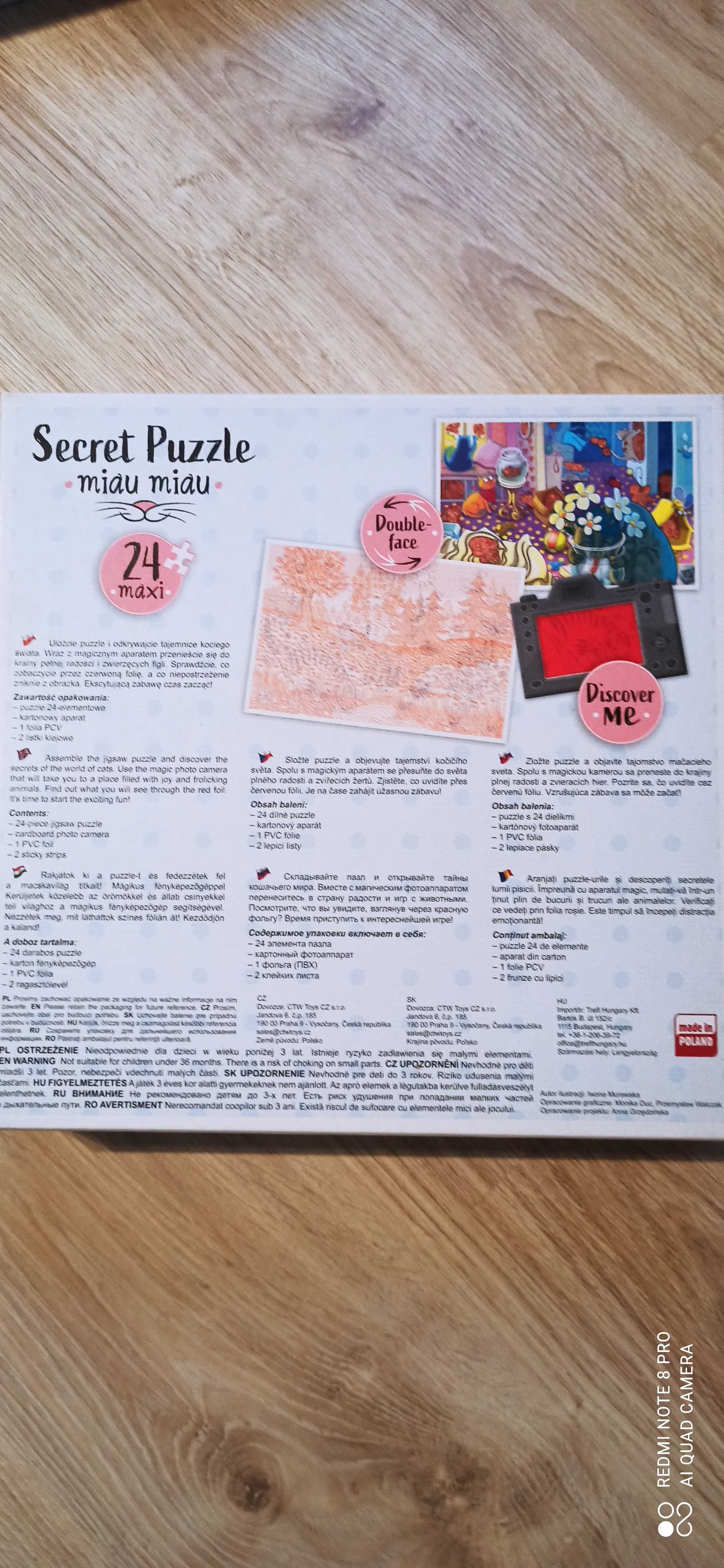 Puzzle Trefl Secret Miau miau Maxi 24 el.