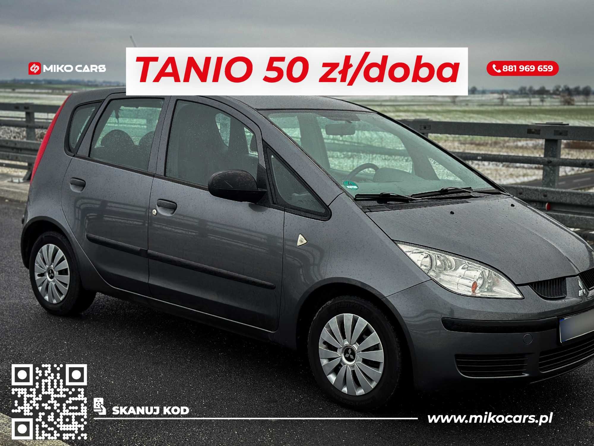 Mitsubishi Colt WYPOŻYCZALNIA, WYNAJEM samochodu osobowego i busów