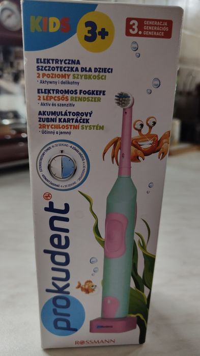 Nowa elektryczna szczoteczka do zębów dla dzieci 3+ / Prokudent