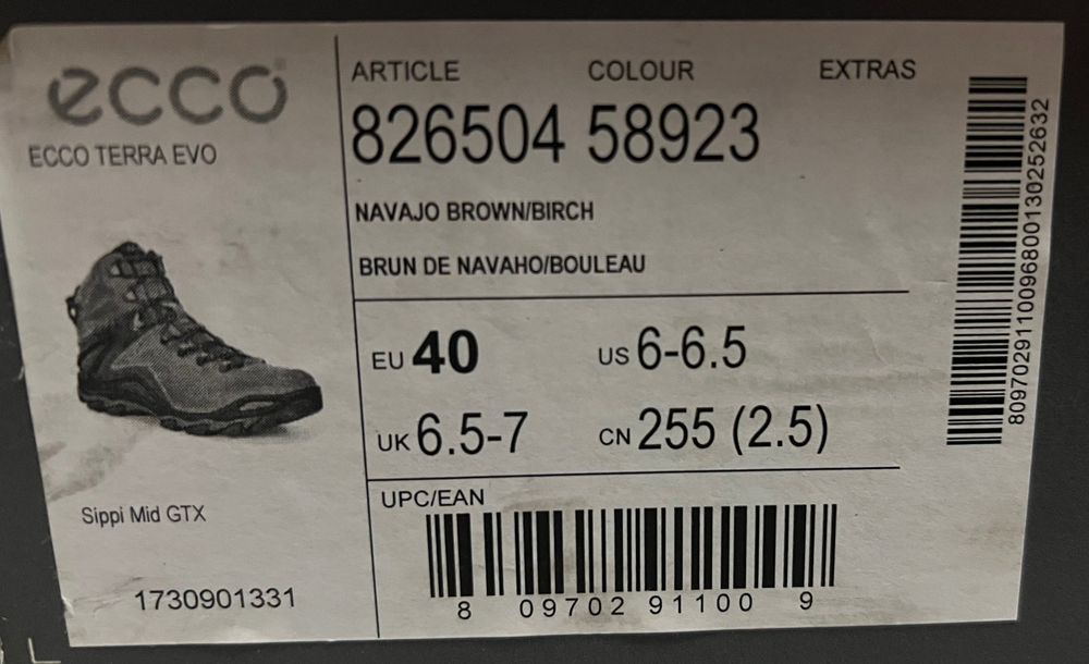 Черевики Ecco Terra Evo р. 40 Ботинки Soft Exostrike Нові Оригінал