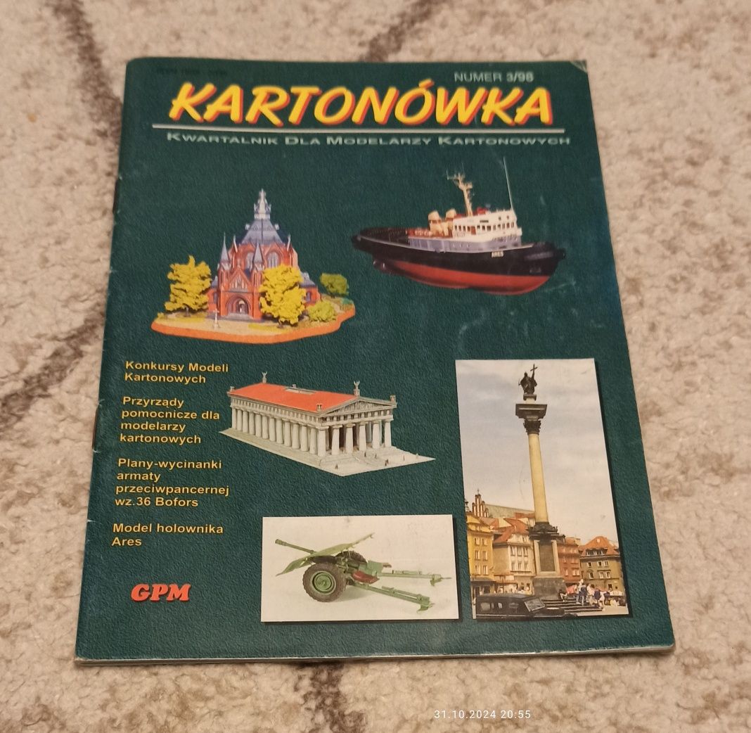 Kartonówka 3/98 armata Bofors wz 36