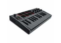 Akai MPK Mini MK3 Gray Teclado MIDI Ecrã OLED e 8 Pads