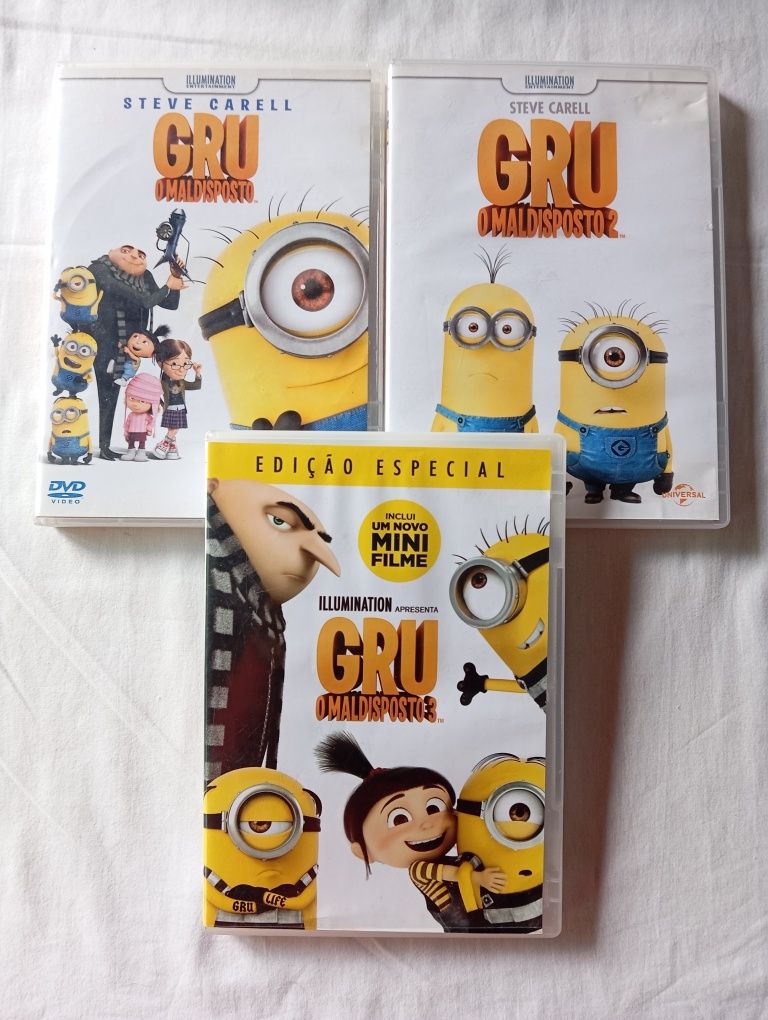 DVDs Trilogia Gru O Maldisposto