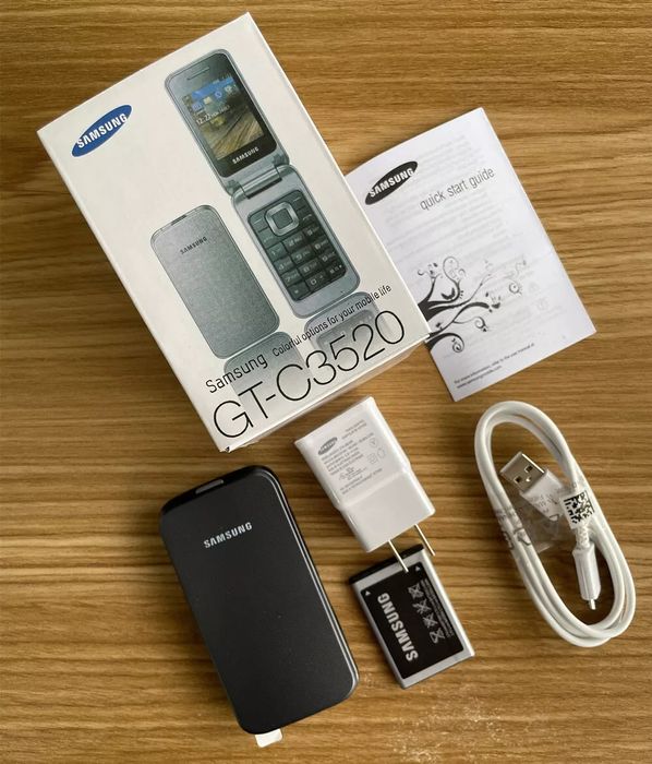 Мобильный телефон Samsung C3520 все цвета  раскладушка 800 мАч