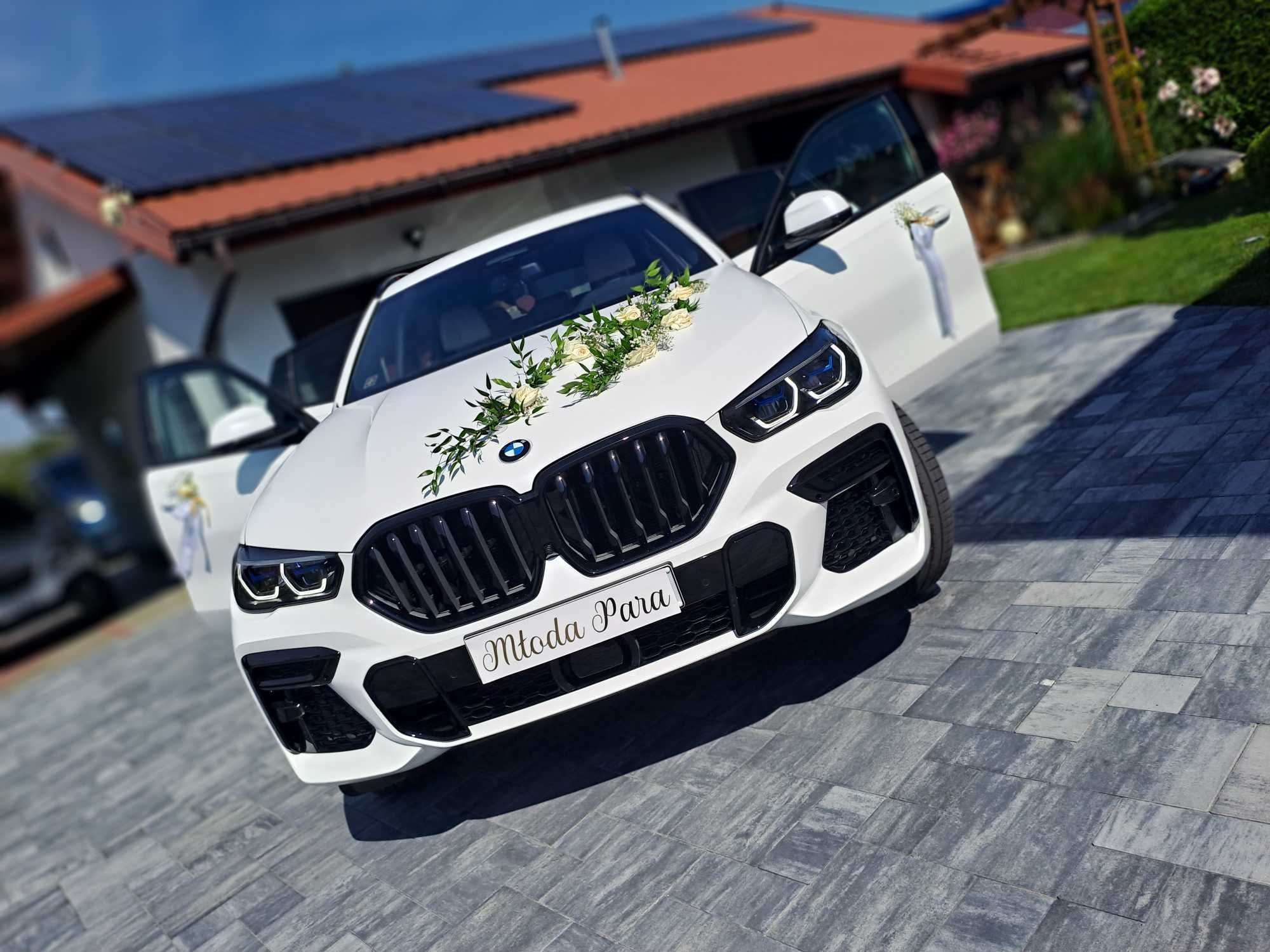 biały samochód do ślubu samochody auta na wesele wesela bmw mercedes