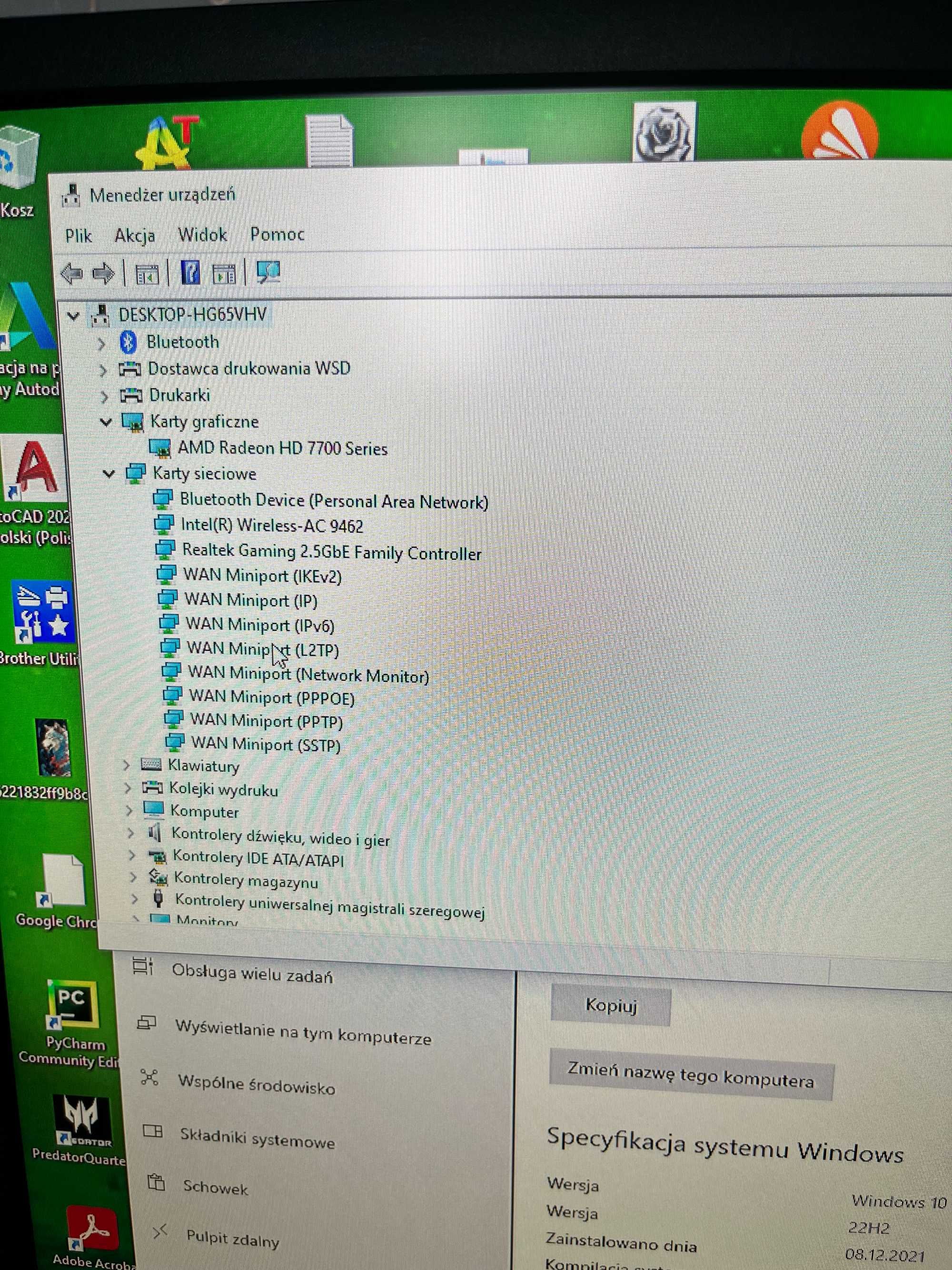 Komputer Stacjonarny i5-10400 CPU 2.90 GHr, 16gb ram, Lexer 1TB SSD