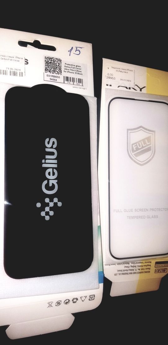 ILERA iPhone 14,15,16 Защитное стекло Премиум Распродажа