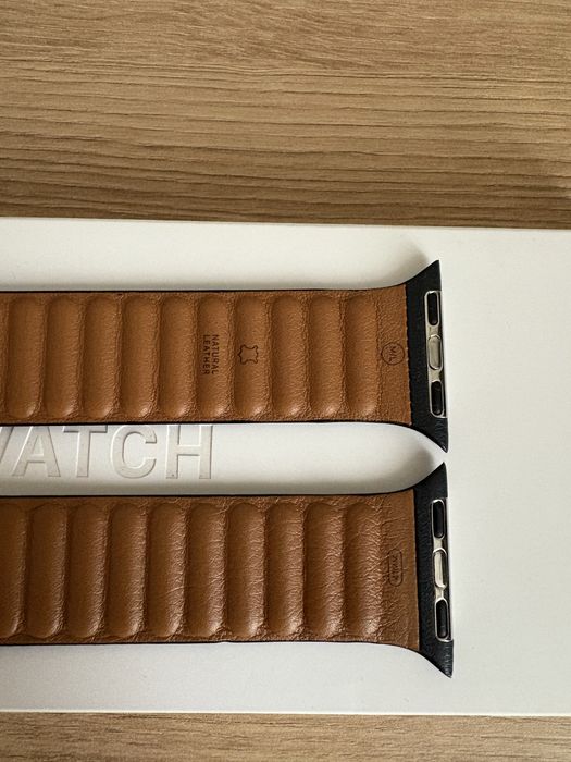 Ремінець Apple watch ОРИГІНАЛ 41mm Leather Link - M/L