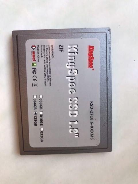 kingspec ssd 1.8 zif dysk ide  iPod sony apple MacBook dell hp 128GB