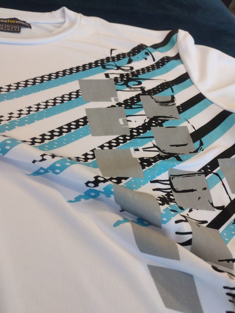 T-shirt, koszulka sportowa, biała  Atlas for Men