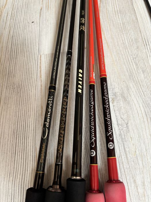 Спінінги Graphiteleader Calamaretti, Megabass ,Deps,Breaden кальмарки