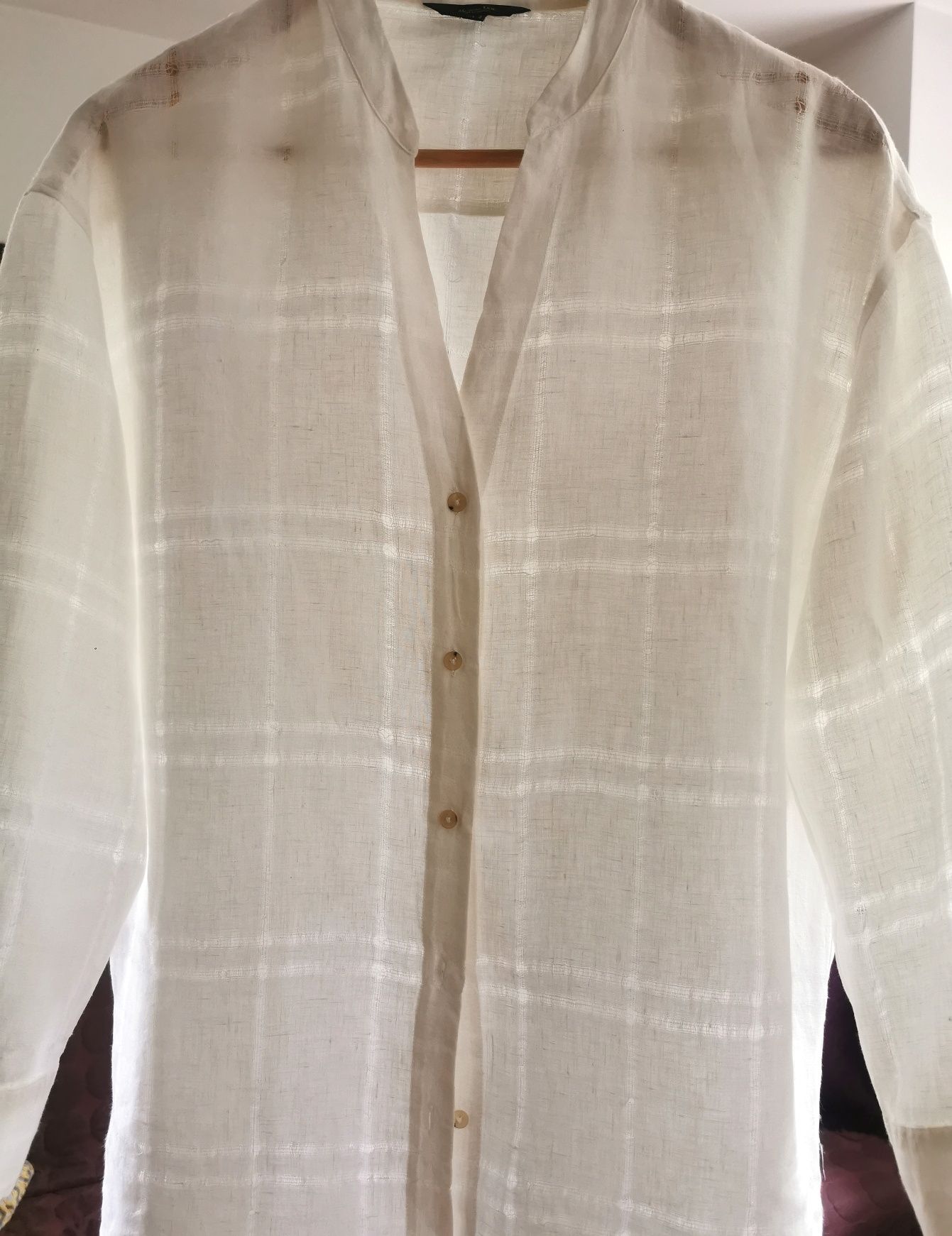 Lniana koszula Massimo Dutti
