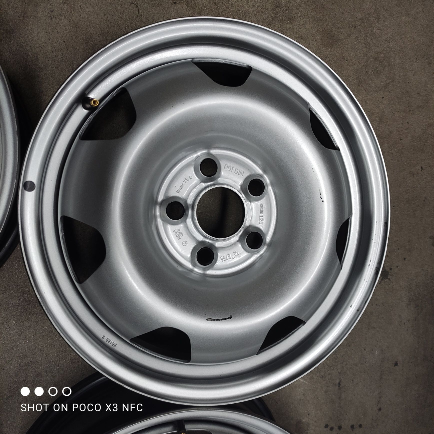 Felgi stalowe VW T5 T6, 7Jx17" ET55 5x120 NR FS75