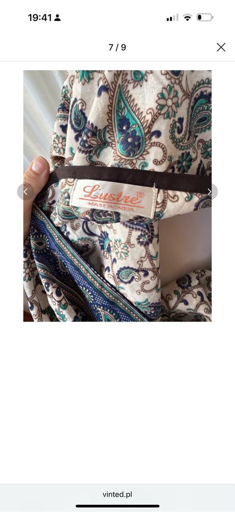 Tunika 100% wiskoza wiazana w pasie one size boho chic