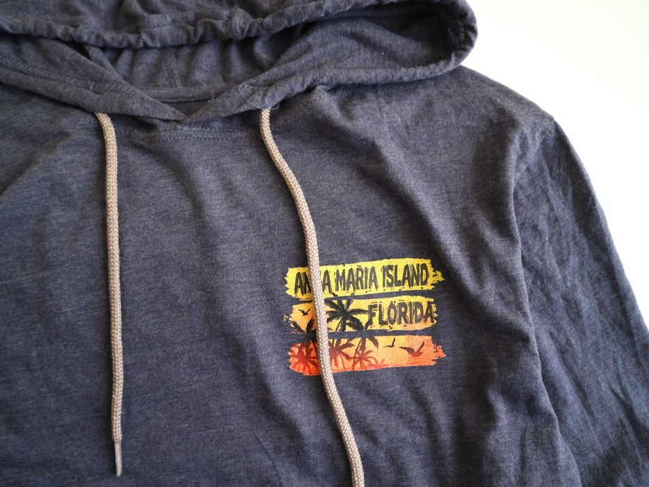 Bluza męska cienka z kapturem L