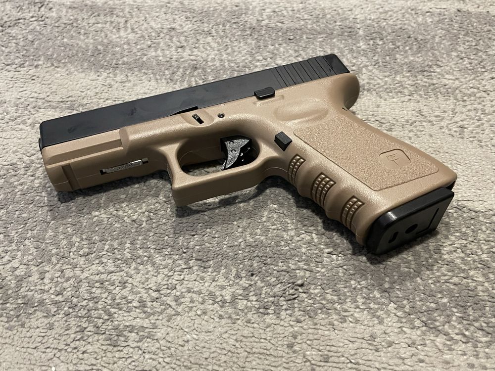 GLOCK 23 TAN GREEN GAS BLOWBACK AIRSOFT ENVIO GRATIS