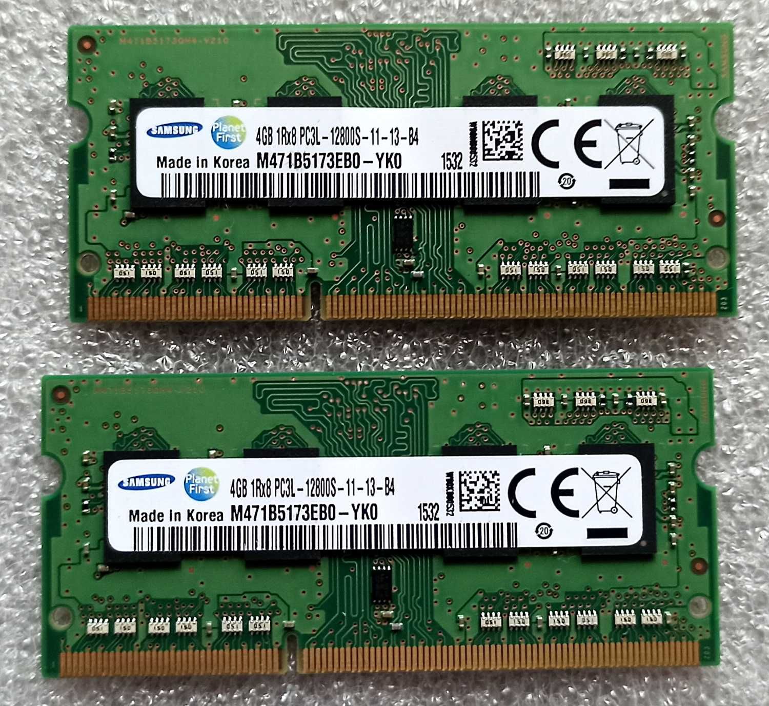 4+4 Gb PC3L-12800s SO-DIMM Samsung