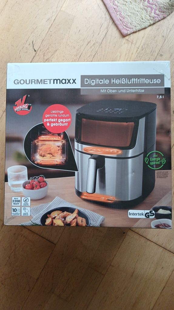 Frytkownica Air Fryer beztłuszczowa powietrzna gourmetmaxx  7,5 l  xxl