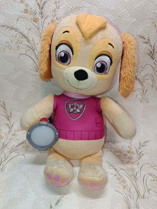 Мягкая озвученная игрушка Скай Щенячий патруль для сна Paw Patrol