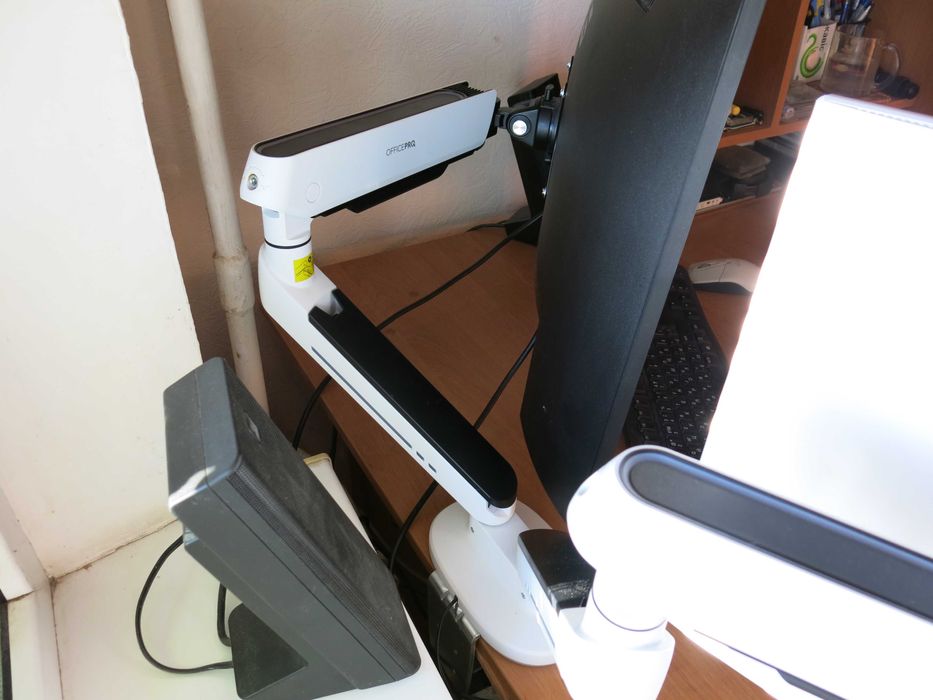 Кронштейн для двух моніторів Office Pro MA502 білий, навантаж. до 9 кг