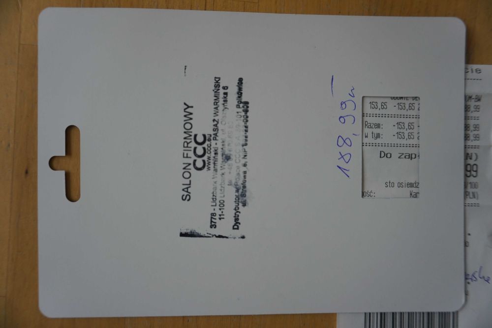 Karta podarunkowa CCC Halfprice BON za 160zł Wart 188,99zł Wymiana LW