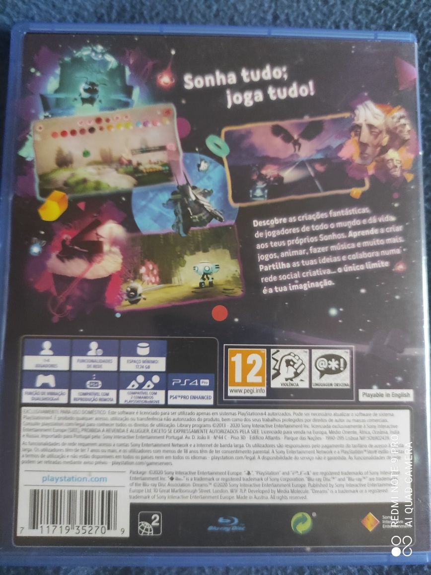 Jogo dreams para ps4