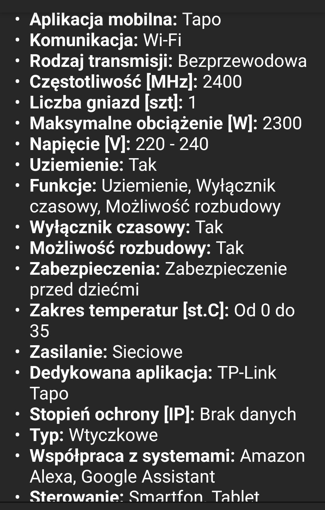 Smart gniazdka TP-Link