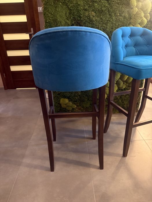 Sprzedam 2 krzesła fotele hokery barowe glamour