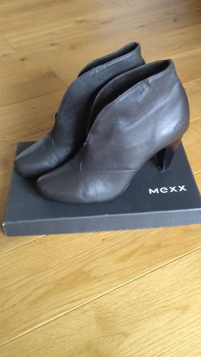 Mexx szare botki z miękkiej skóry r. 41