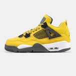 Кросівки Nike Air Jordan 4 Yellow/Grey premium