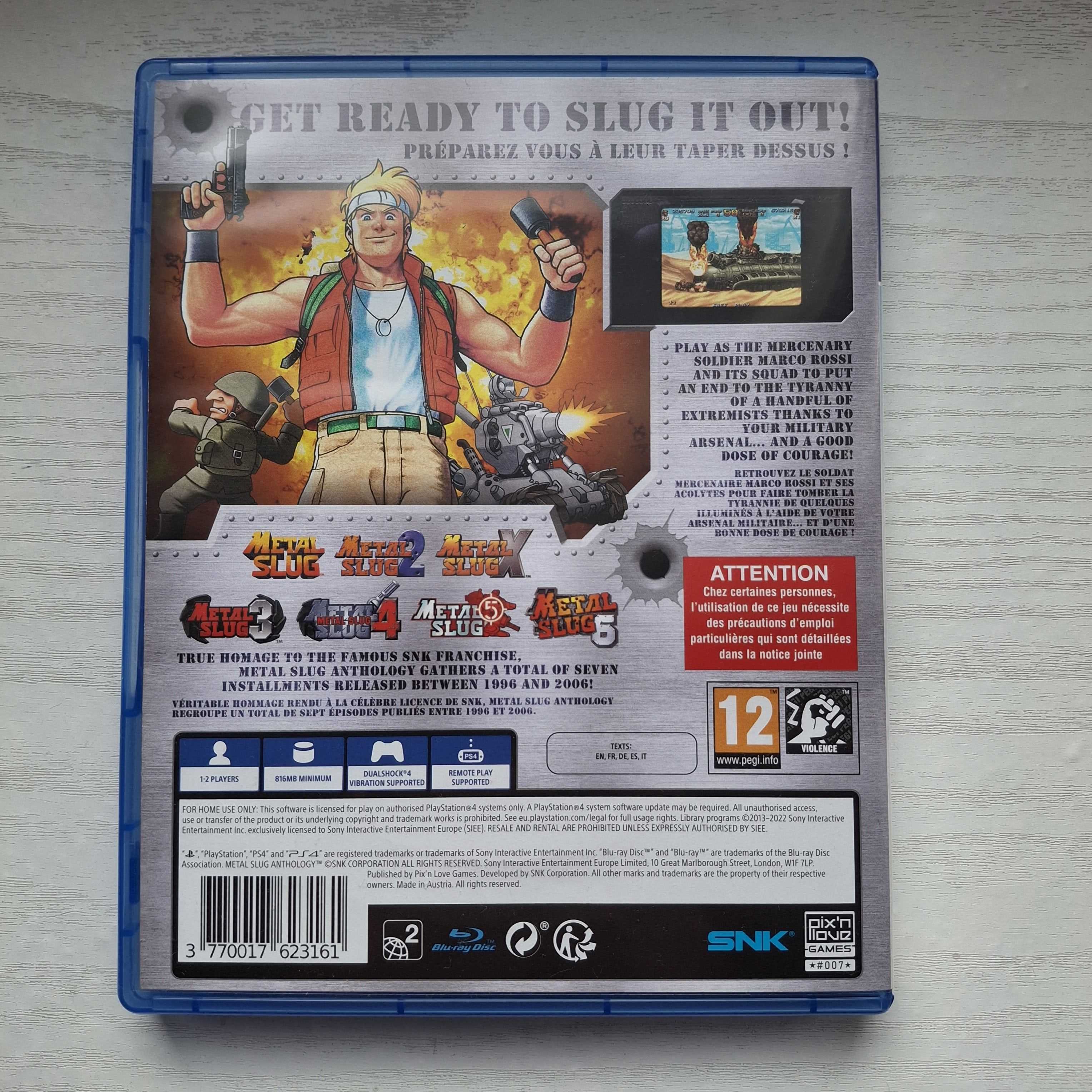 Metal Slug Anthology Sony PlayStation 4 PS4 PAL
