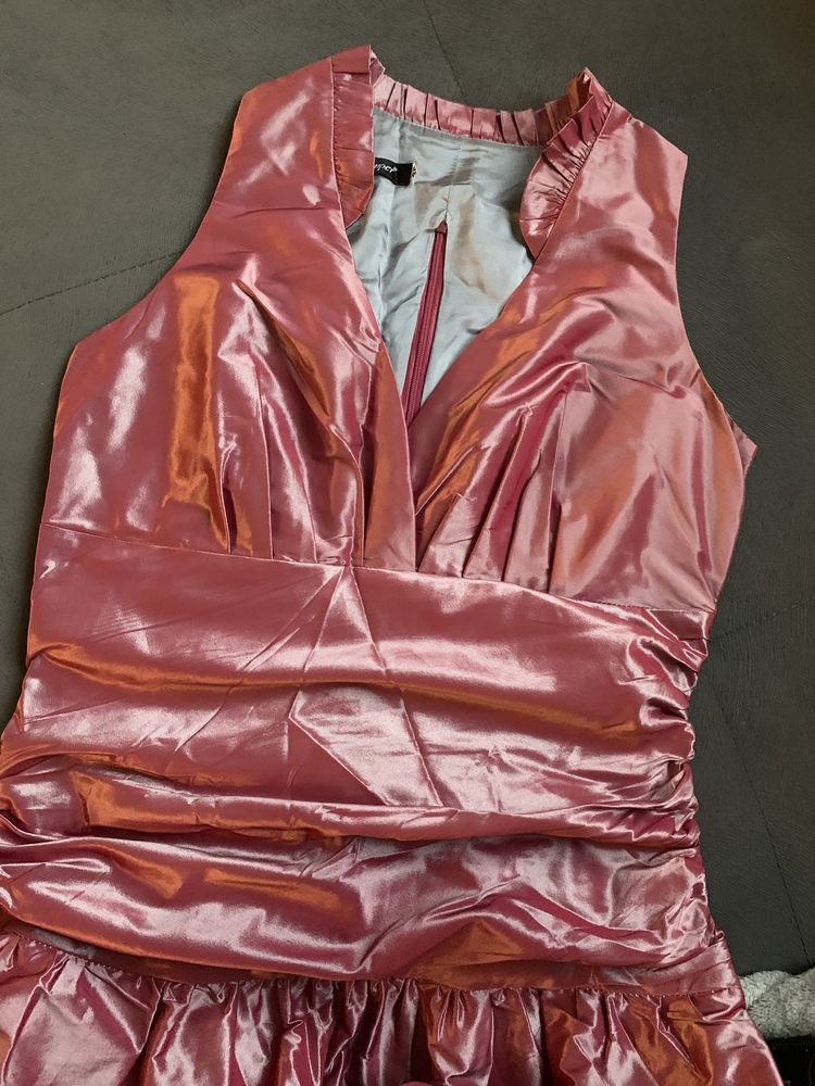 Sukienka damska różowa Semper 38 elegancka