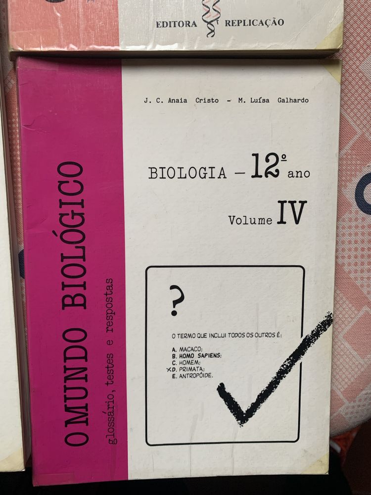 “O mundo biológico” Biologia 12 ano - volumes I, II, III e IV