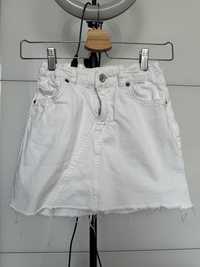 Spódnica jeansowa biała dla dziewczynki ZARA