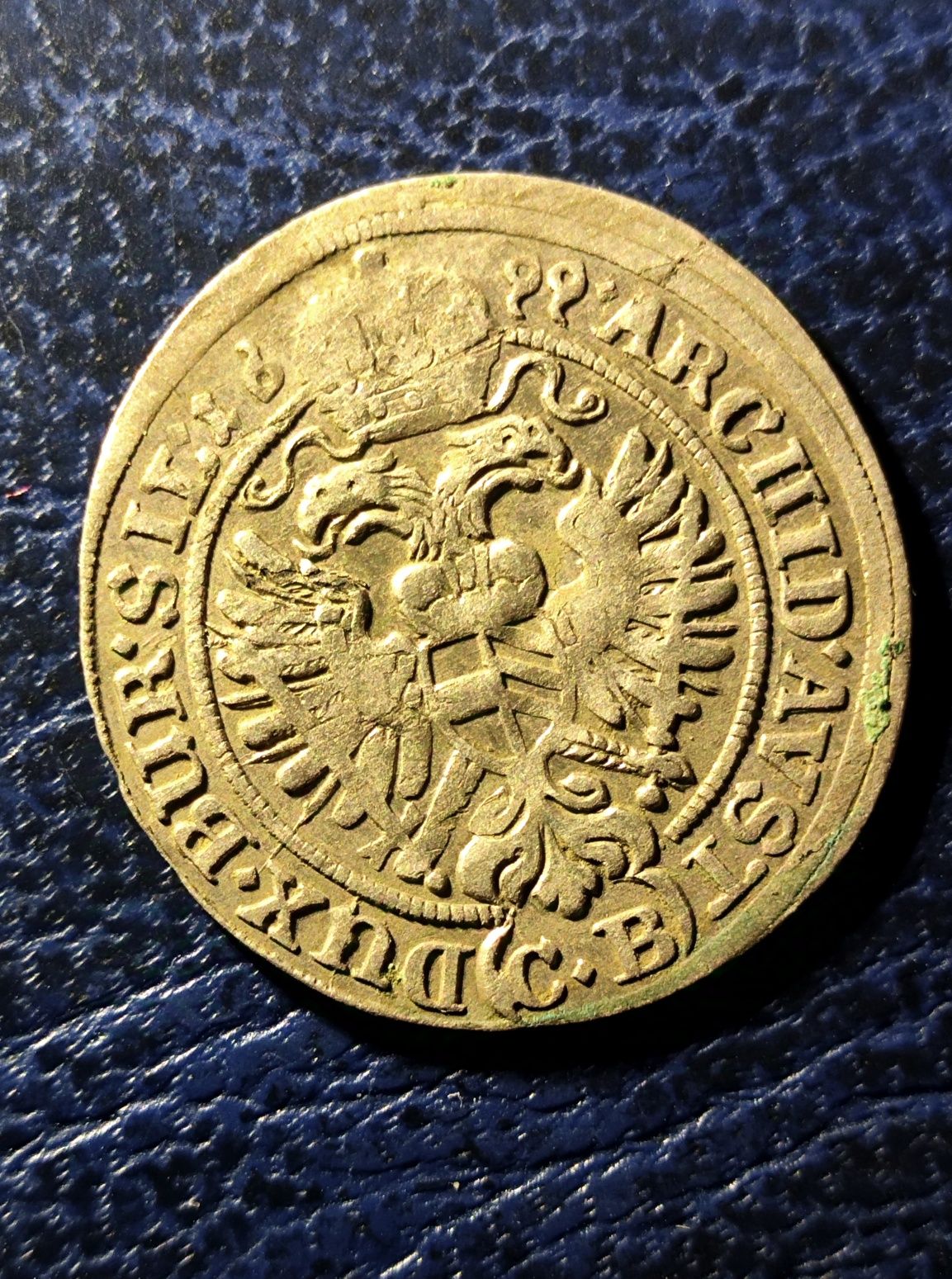 З крейцера Леопольда 1 Габсбурга 1699р.