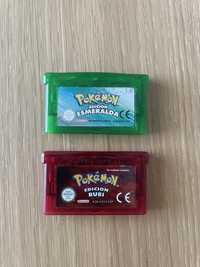 Pokemon esmeralda e rubi gameboy advance