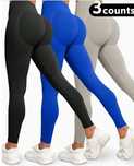 3 pary nowych legginsów push up rozmiar S