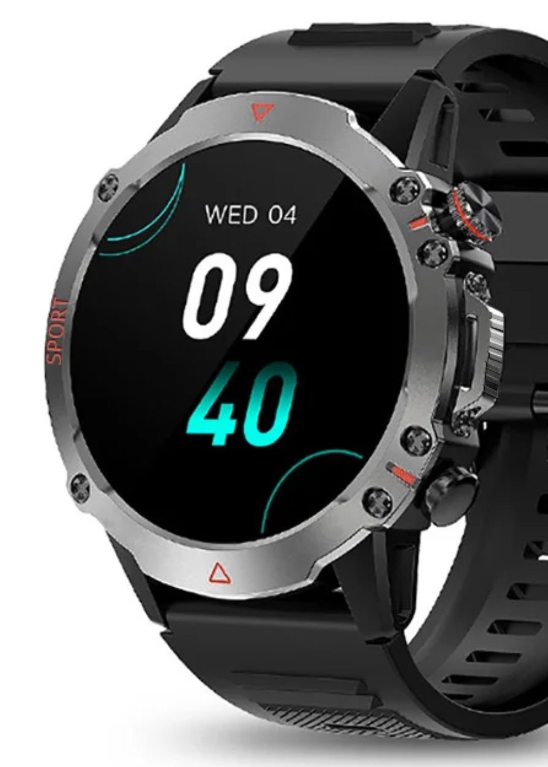 Zegarek Męski Smartwatch S 611 Czarny