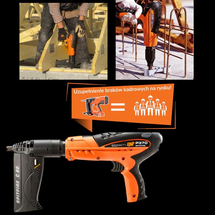 Gwoździe 15mm + Naboje czerwone do osadzaków Spit P370 100szt FV, 24H