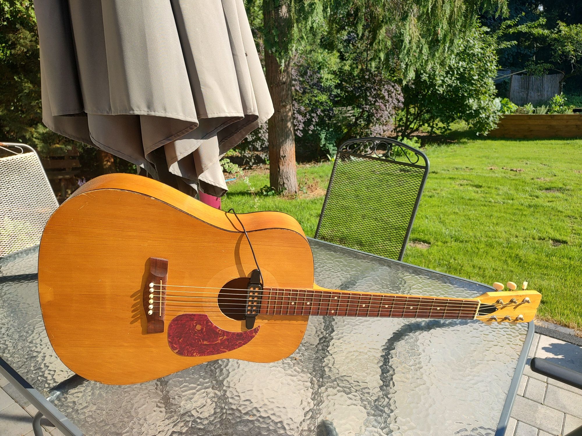 Japan gitara elektroakustyczna vintage Germany Szeroki gryf 45 mm